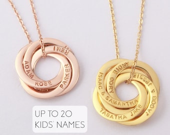Grandkids Necklace • Nana Necklace With Kids Names • Grandma Jewelry Necklace • Mother In Law Necklace • Grandmother Mothers Birthday Gift