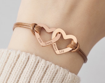 Engraved Mom Bracelet, Custom Mothers Day Gift, Mom Bracelet with Kids Names, Jewelry For Mom, Family Names Bracelet, Christmas Gift For Mom