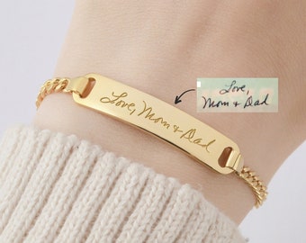 Handwriting Bracelet, Handwritten Bracelet, Mothers Day Custom Gift, Signature Bracelet, Custom Bracelet With Handwriting, Remembrance Gift