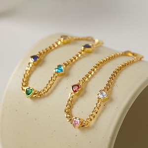 Children Birthstone Bracelet, Mother Bracelet, Personalized Mother&#39;s Day Gift, Multiple Birthstone Bracelet, Birthstone Jewelry for Mom