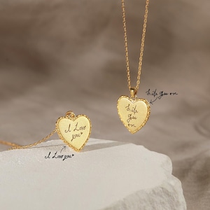 Signature Necklace, Custom  Necklace For Women, Handwriting Necklace, Handwriting Jewelry, Jewelry with Handwriting, Memorial Gift