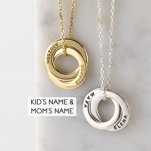 New Mom Gift • Circle Necklace • New Mom Necklace • Mother Baby Jewelry • Mom To Be Necklace • Baby Shower Gift • Mothers Day Necklace