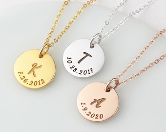 First Time Mom Gift, New Mom Necklace, Baby Initial Necklace For New Mom, New Mom Gift, Gifts for First Time To Be Mom