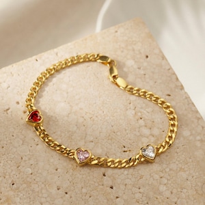 Children Birthstone Bracelet, Mother Bracelet, Personalized Mother&#39;s Day Gift, Multiple Birthstone Bracelet, Birthstone Jewelry for Mom
