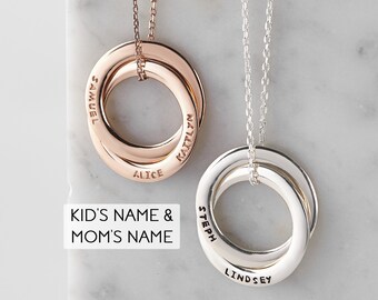 Mom To Be Custom Gift, New Mother Necklace, Mother Child Necklace, New Mom Gift, Mother Of Two Necklace, Mother Of 2 Jewelry