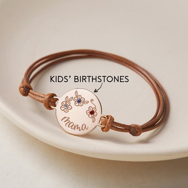 Mothers Birthstone Bracelet Etsy