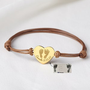 Baby Footprint Bracelet, Actual Footprint Bracelet, Gifts For New Mom, New Mom Bracelet, Still Born Baby Gift, Mom Jewelry