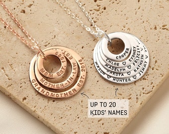 Jewelry For Mom Personalized, Mum Necklace With Names, Custom Gifts For Mom, Meaningful Gifts For Mom, Mother's Day Gifts Necklace