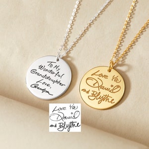 Handwriting Charm Jewelry, Personalized Signature Necklace, Memorial Gift Loss Of Mother, Mom Gifts, Sympathy Personalized Gift