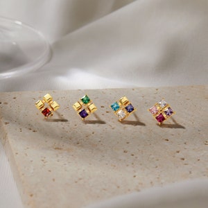 Family Birthstone Earrings, Birthstone Mom Gift,  Mothers Day Earrings, Mother's Birthstone Earrings, Birthstone Jewelry
