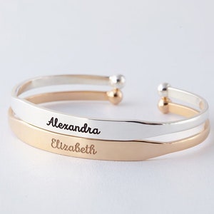 Silver bracelet with name engraved clearance