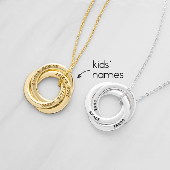 Mom Necklace Mother Jewelry With Kids 