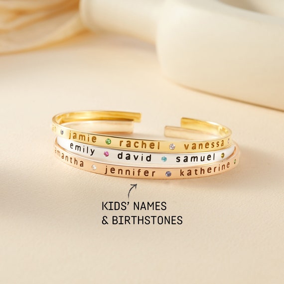 Grandma bracelet with grandkids birthstones deals