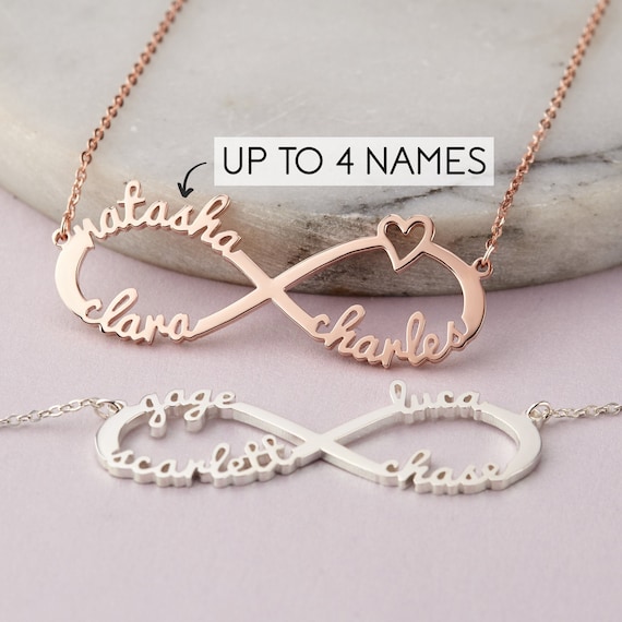 necklace for mom with kids names