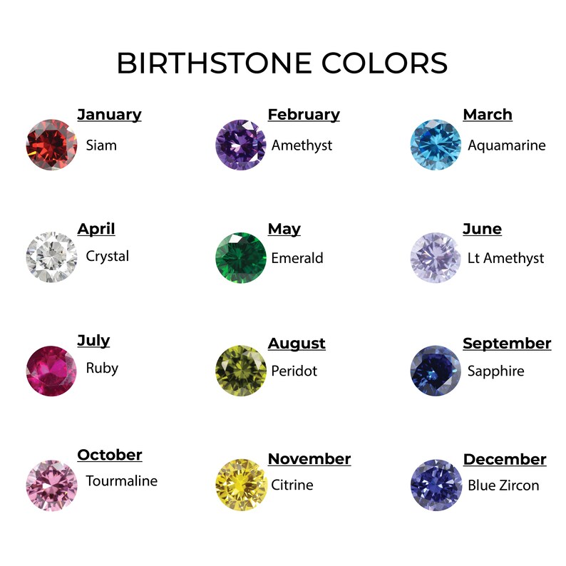 Birthstone Ring Birthstone Jewelry Ring With Birth Stones Etsy