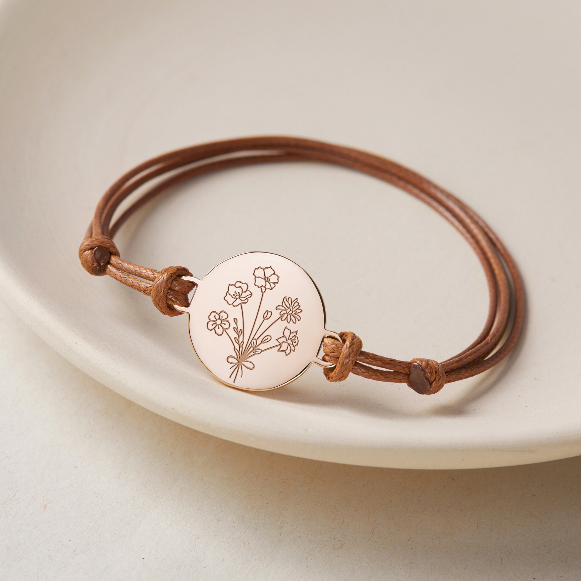 Birth Flower Bracelet Mom Bracelet Mothers Days Gifts for Mom