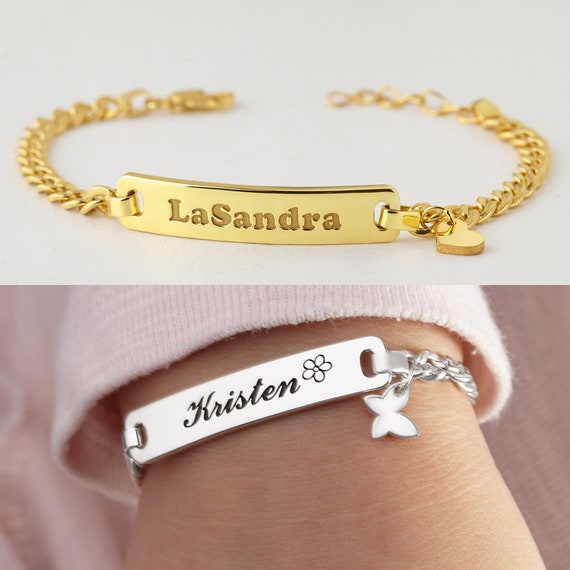 Personalice Pulsera Nombre Personalizado Bebé Mamá Pulseras - Temu