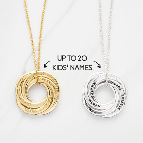 Cadeau personnalisé nounou, cadeaux grand-mère, collier grand-mère, bijoux grand-mère, collier prénom petits-enfants, cadeau pour Gigi