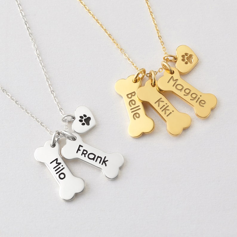 Dog Mom Necklace Dog Necklace Personalized Dog Lover Gift Etsy