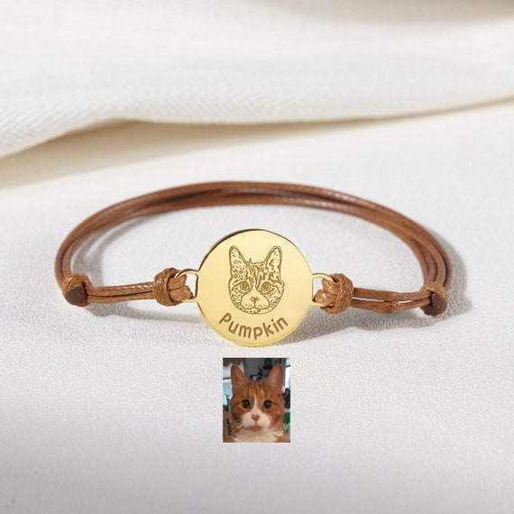 Pet Loss Gift Pet Photo Bracelet Pet Memorial Gift for Dog Mom