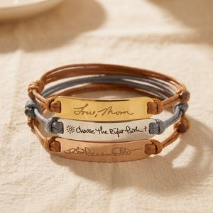 Handgeschreven armband, handgeschreven armband 14k goud, oma Moederdag, gepersonaliseerde herdenkingsarmband, herdenkingscadeau, cadeaus voor moeder