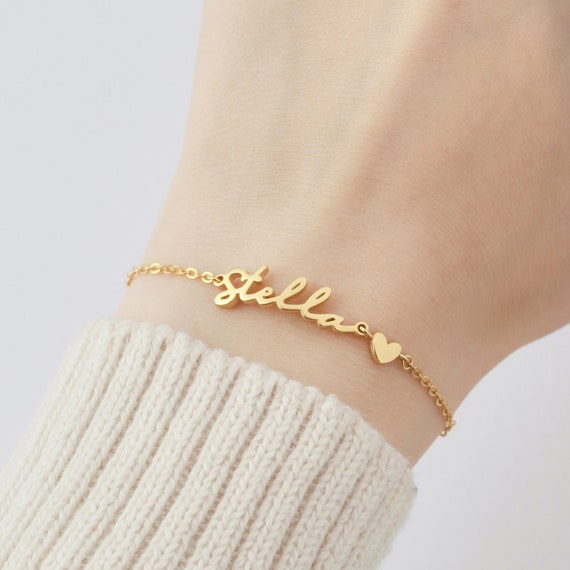  Initial Charm Bracelets for Women Girls, Rose Gold Letter R  Initial Charm Bracelets for Women Girls Jewelry, Teenage Gifts for Teen  Girls Present Rose Gold Crystal Heart Charm Bangle Bracelet 