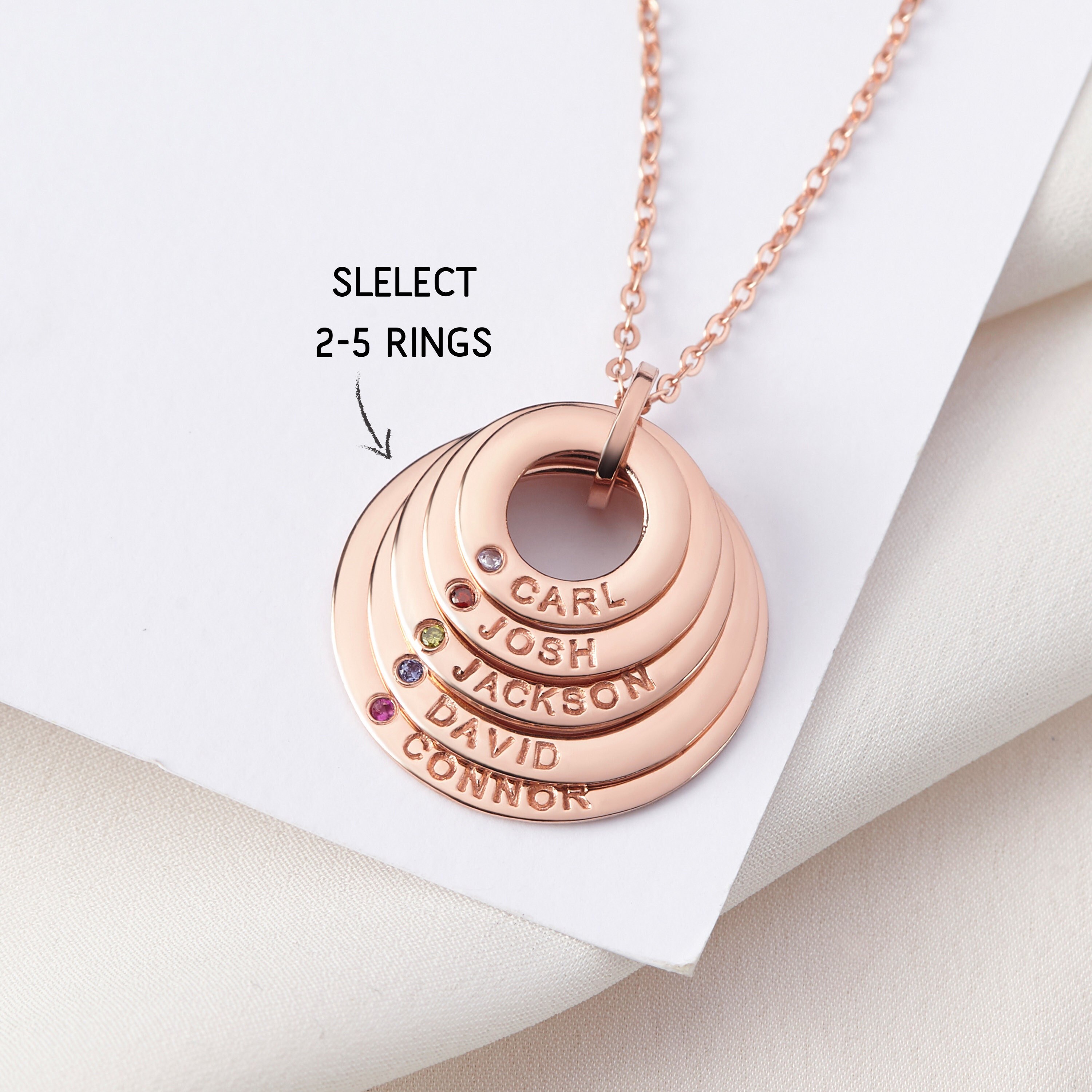 Grandma Necklace With Kids Name 
