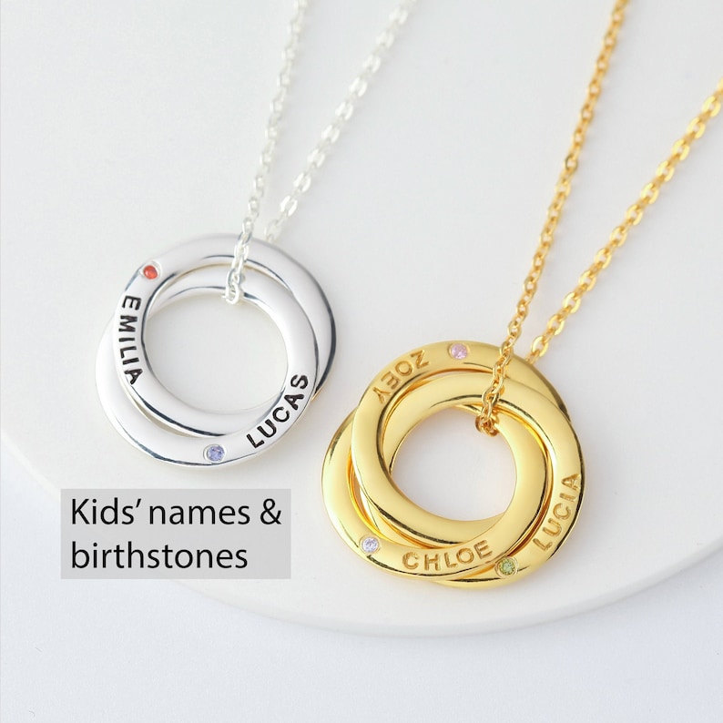 Mother Necklace Birthstone, Personalized Mother Necklace, Mom Jewelry With Birthstones,  Gift From Daughter, Mothers Birthday Gift 