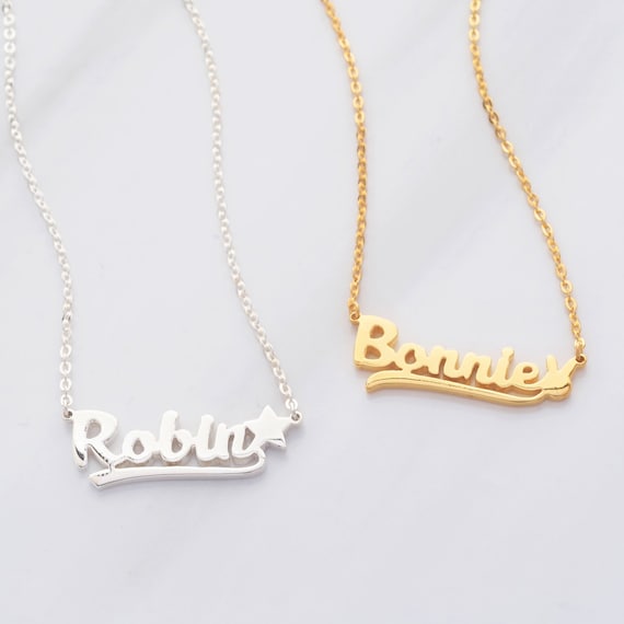 etsy baby name necklace