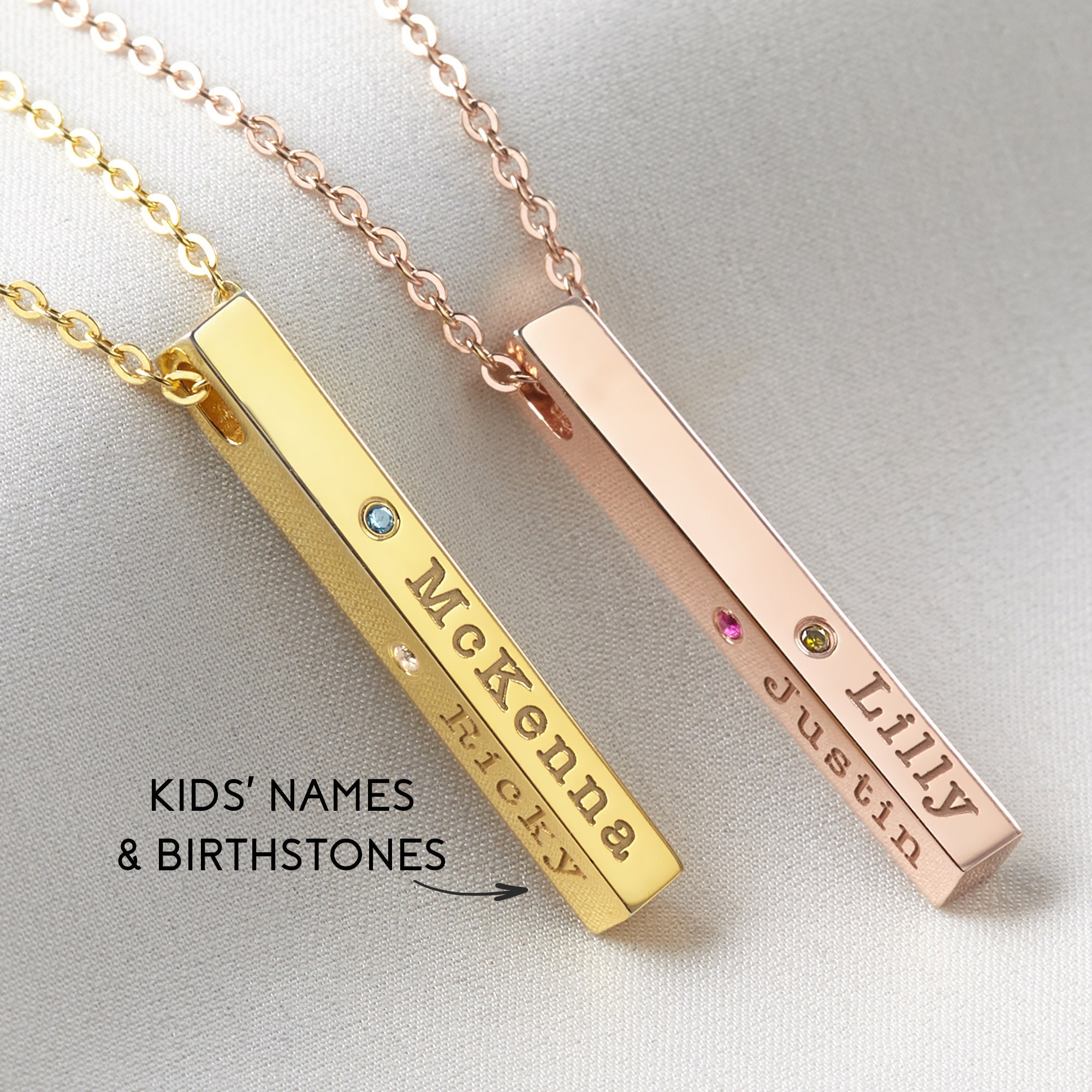 Mom Necklace Birthstone Mother Jewelry 