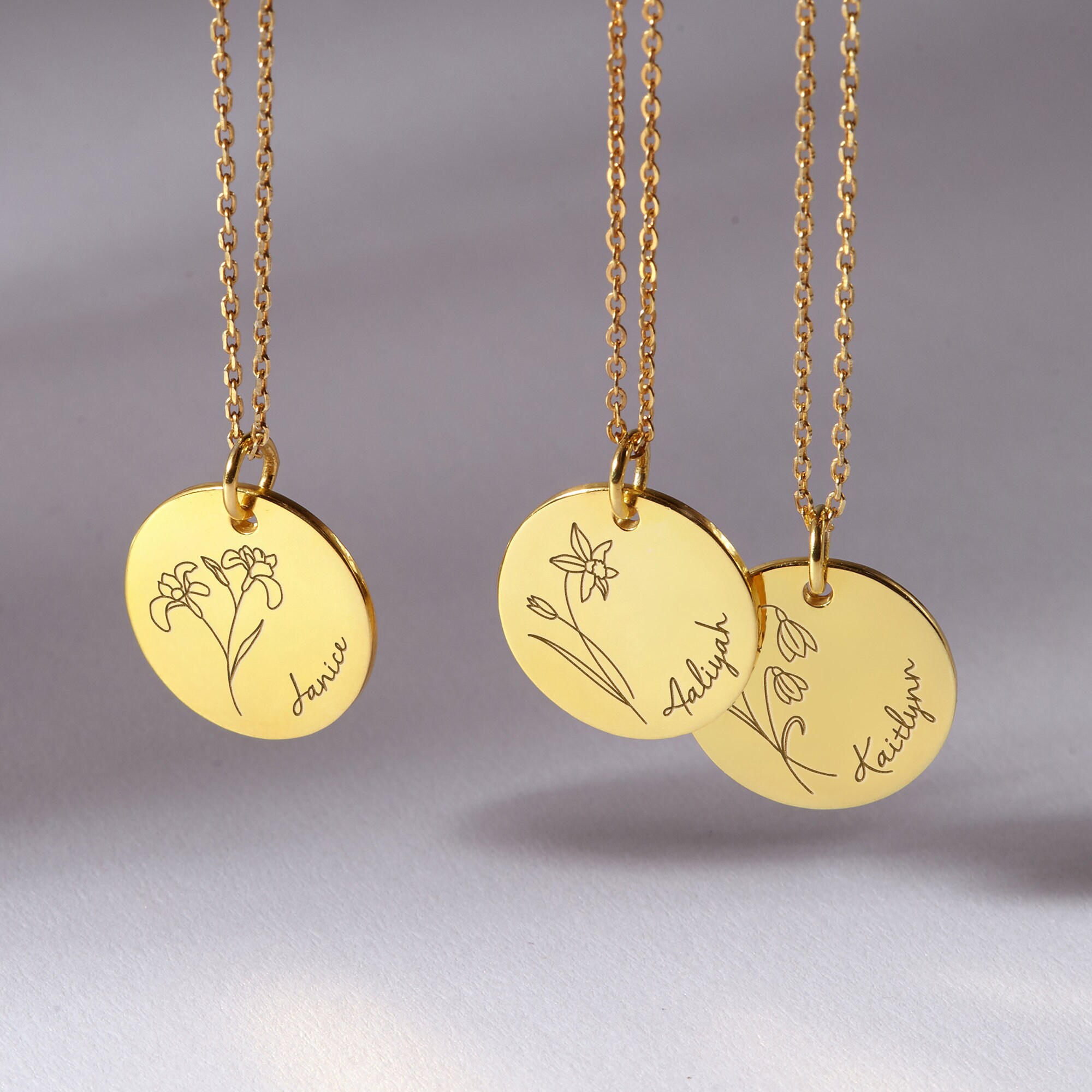 New Mom Jewelry Birth Month Necklace 