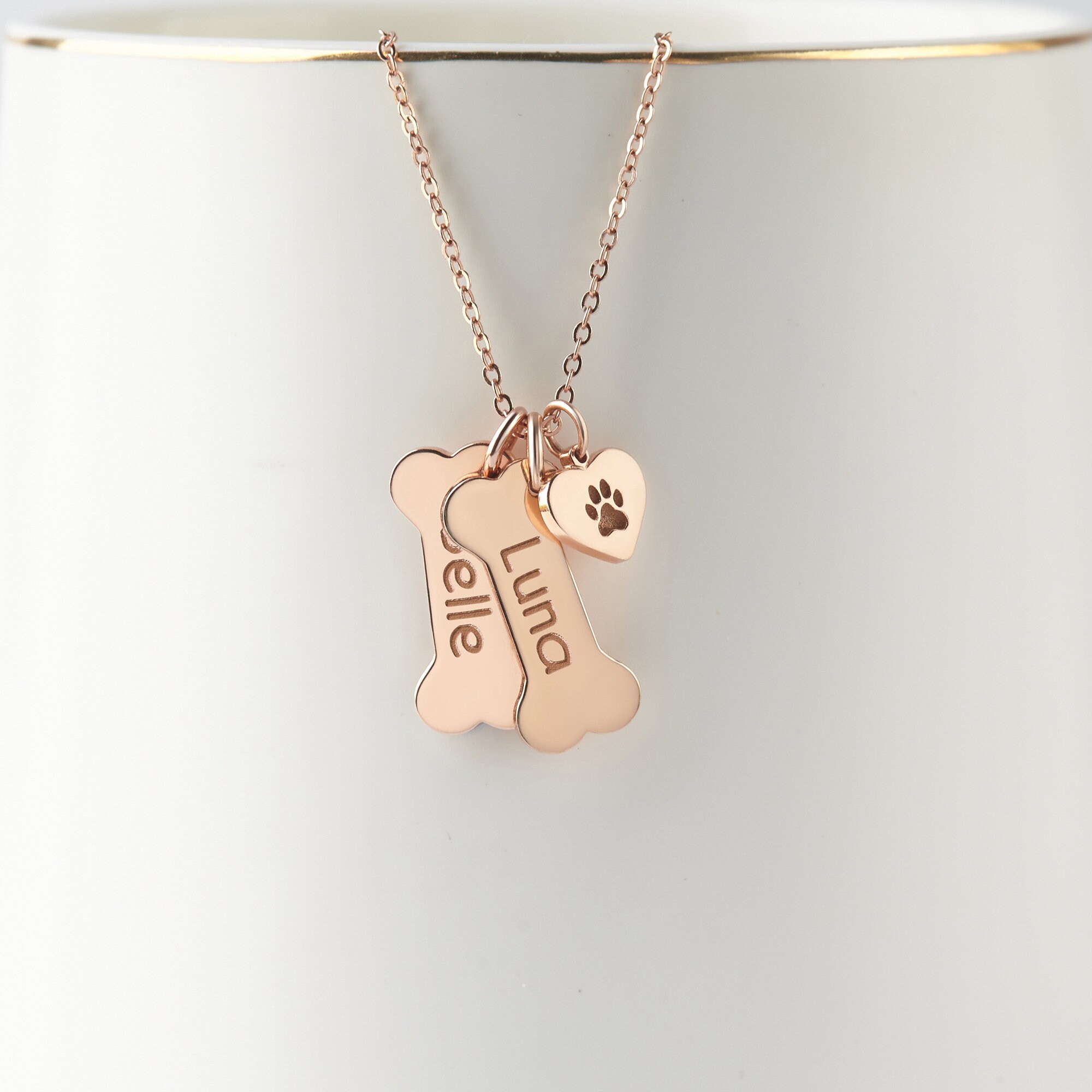 Dog Mom Necklace Dog Necklace Personalized Dog Lover Gift Etsy
