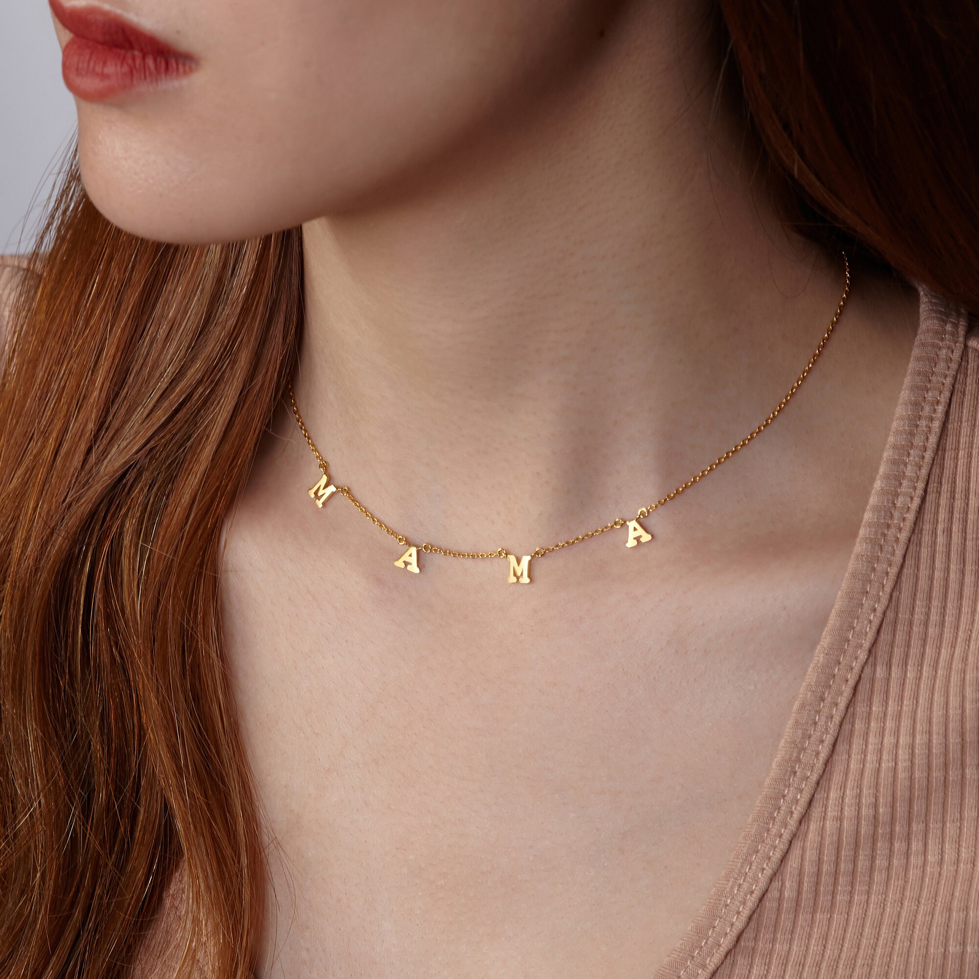 Name Necklace Choker Young Niece Gift Tween Girl Jewelry Etsy