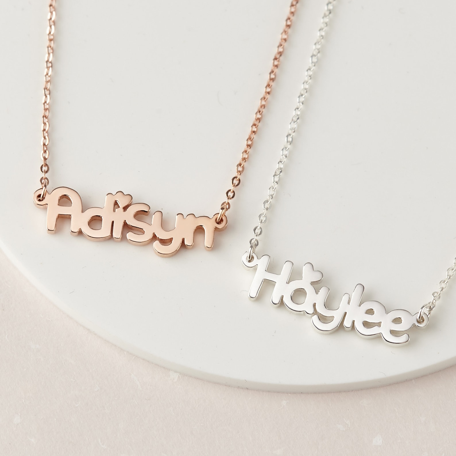 Little Girl Necklace Kid Jewelry Toddler Necklace Name Etsy