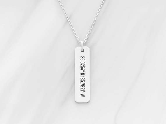 Coordinates jewelry for him sale