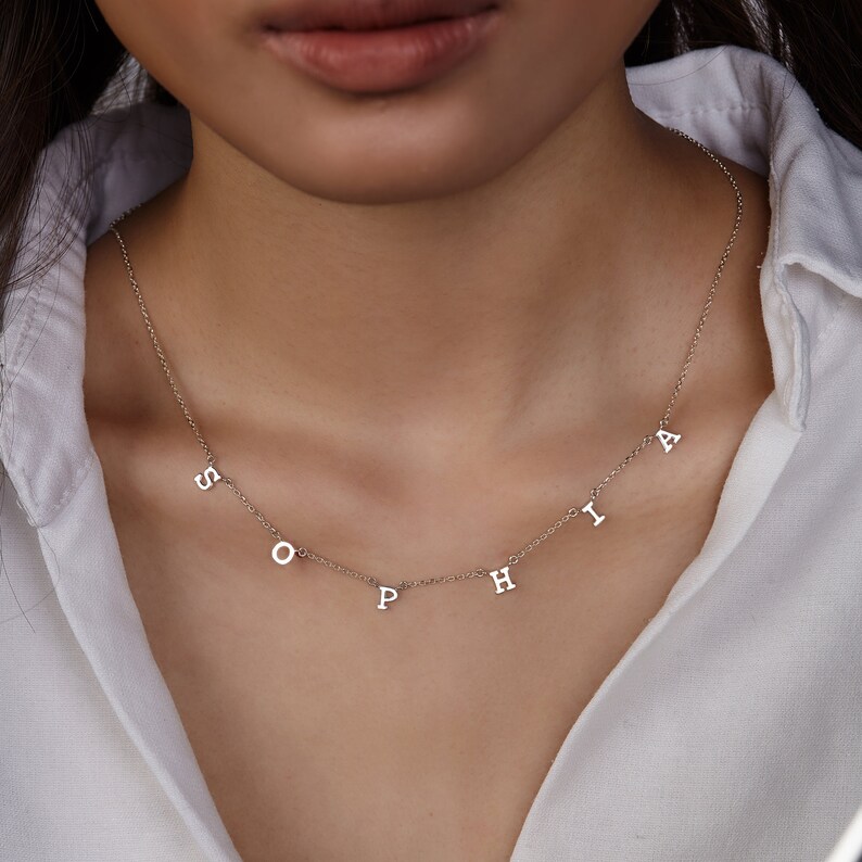 Name Necklace Choker Young Niece Gift Tween Girl Jewelry Etsy
