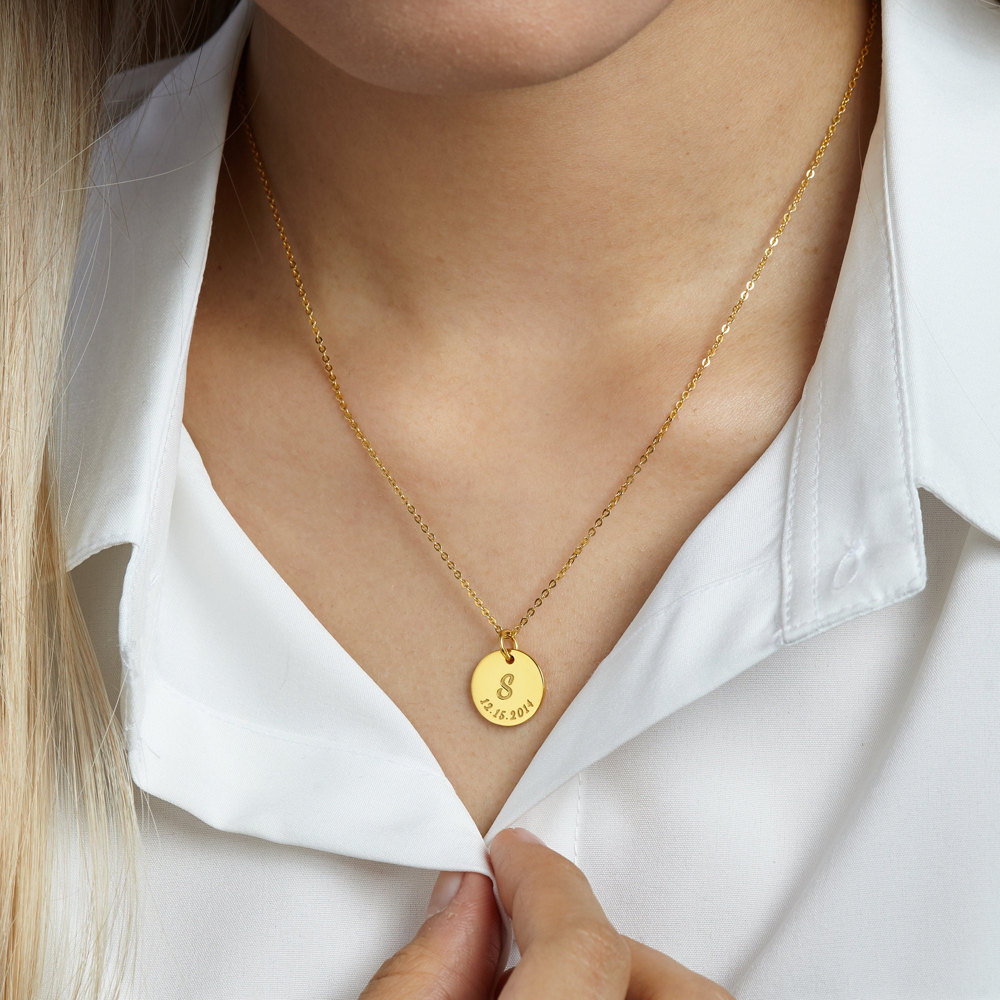 Initial necklace deals for new mom