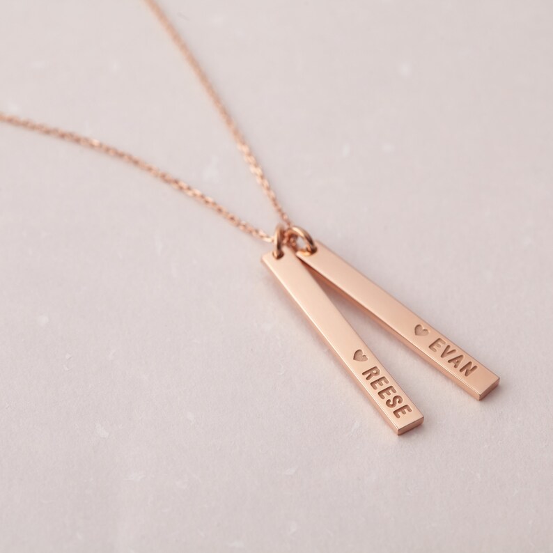 3 Kid Necklace Mother Children Necklace Mom Jewelry Etsy