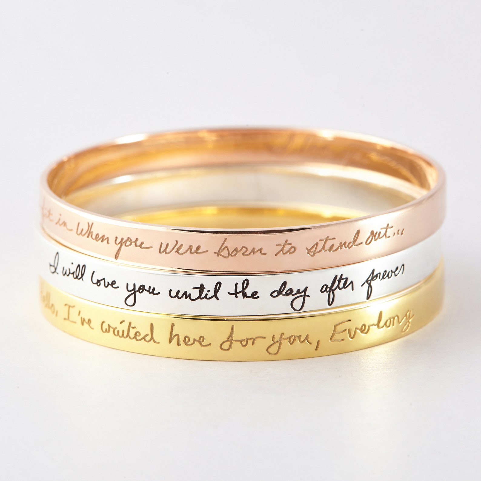 Engraved Handwriting Jewelry Personalized Handwriting - Etsy