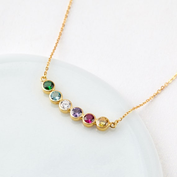 Nana Necklace Birthstone Grandma Jewelry Birthstone Children
