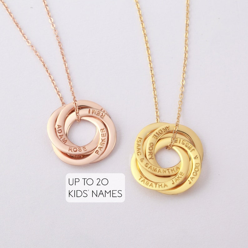 Nana Necklace With Kids Names Grandkids Necklace Grammy Silver Jewelry Necklace Mother In Law Necklace Mimi Gift image 6