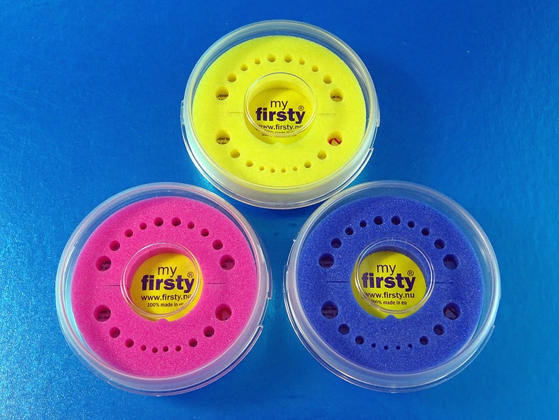 3x Baby Tooth Boxes Firsty Round Comboset several colours, boy/girl image 1