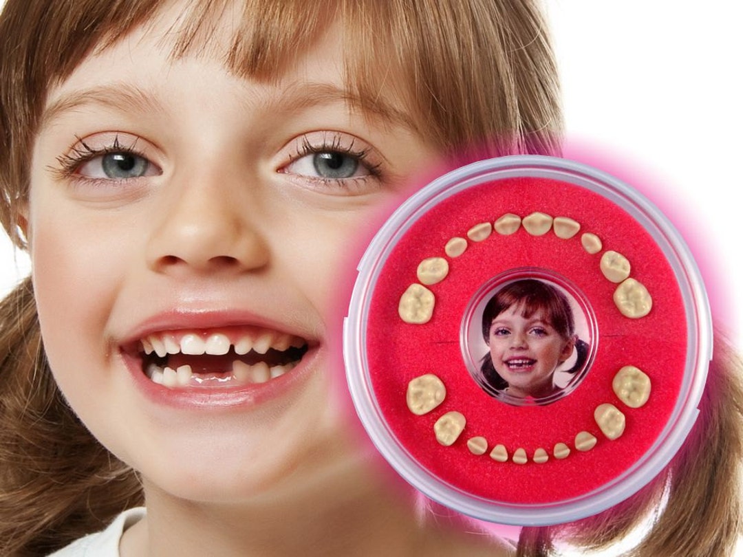 Baby Tooth Keepsake Box firsty Round red, Boy, Girl Etsy