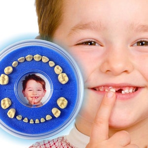 3x Baby Tooth Boxes Firsty Round Comboset several colours, boy/girl image 2