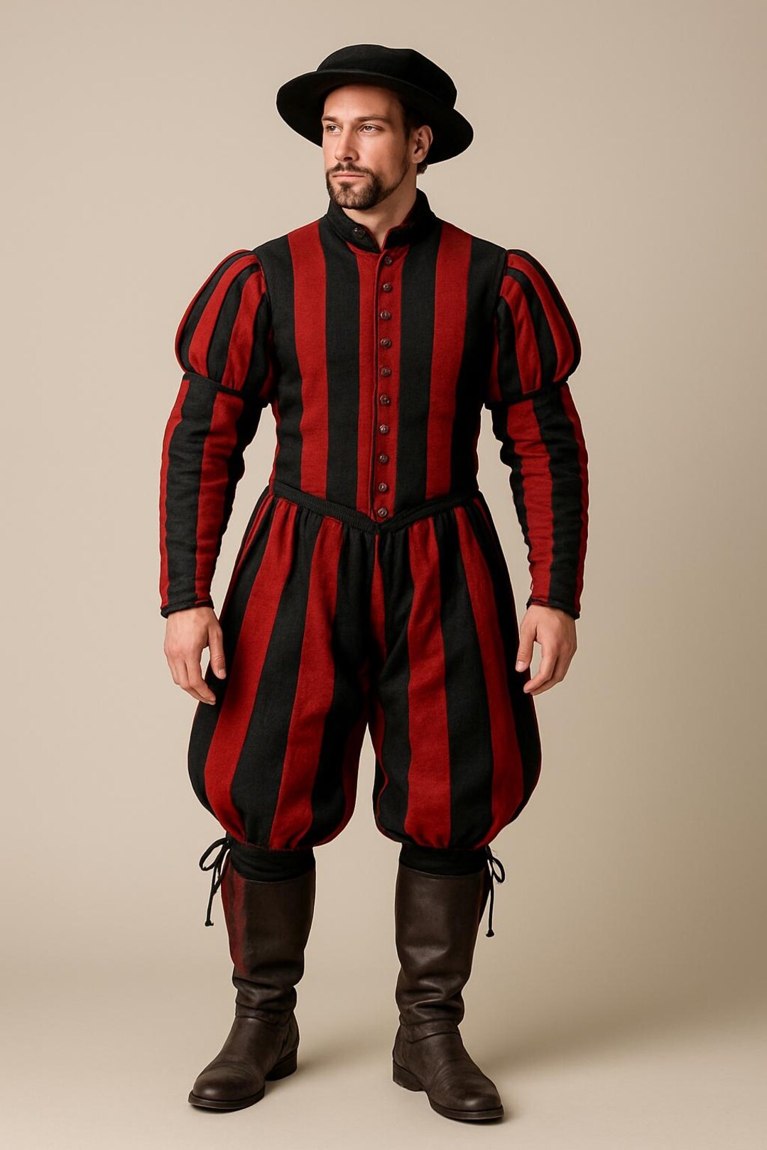 Landsknecht Costumes in Woolen Renaissance as Historical Germany Army ...