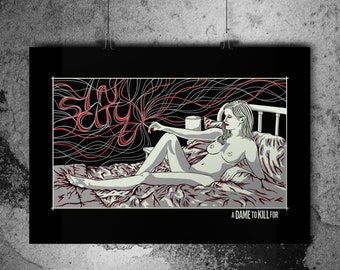 Sin City - Glow in the dark - Screen print poster