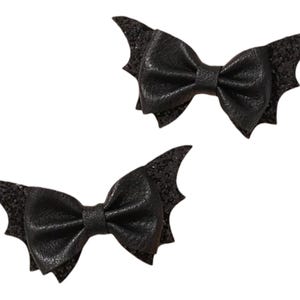 schwarze Fledermaus Schleife Haarclips , Fledermaus Haarclip, Halloween Haarclip, Haarschmuck für Halloween