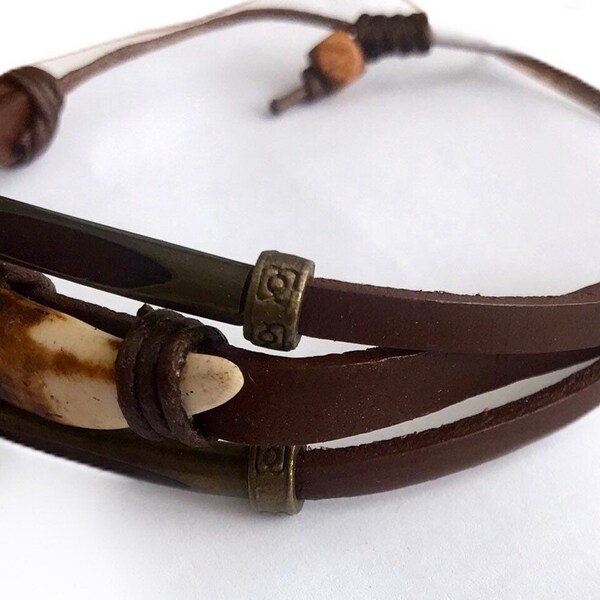 Mens Tribal Bracelet Etsy UK
