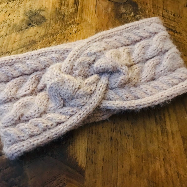 roze grof gebreide hoofdband, oorwarmers, gezellig, warm, tulbandstijl, handgemaakt in het VK, volwassene, cadeau voor haar, warm houden, hoofddeksels.