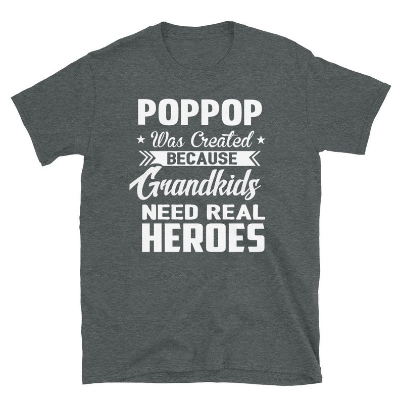 Grand-père cadeau grand-père Chemises Poppop Funny Grandpa Grandfather Gift Men image 3